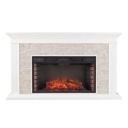 Casavibeo Ithaca 60.25-inch electric fireplace with modern design and realistic flame display, ideal for contemporary living rooms.