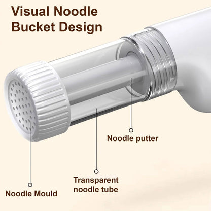 Belro ramen noodle machine for home use, compact kitchen appliance with stainless steel components for homemade ramen noodles.