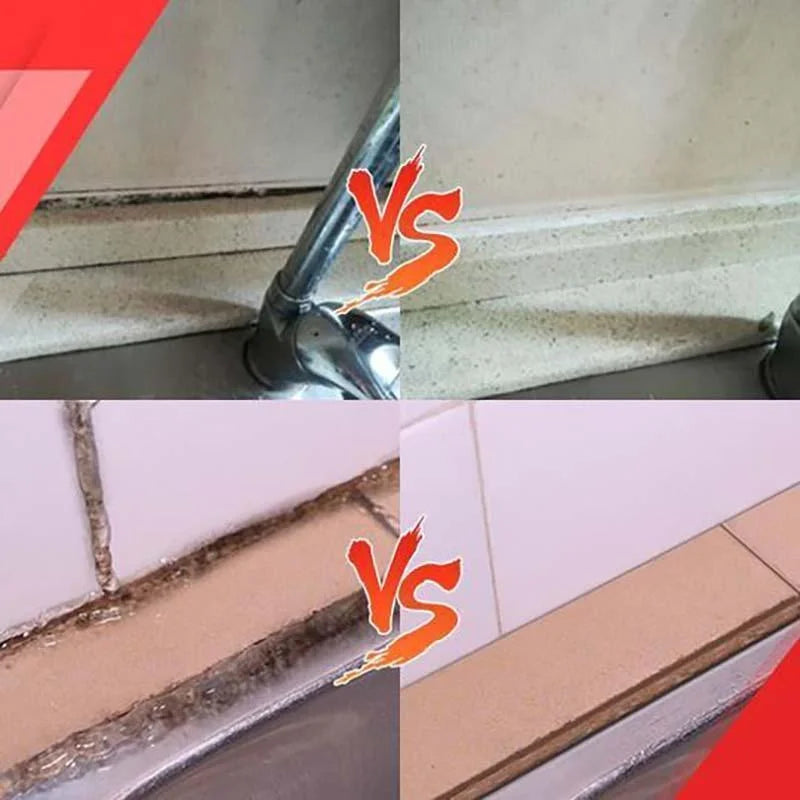 Belro Household Mold Remover Gel applied to moldy surface in home cleaning, showcasing effective mold removal for home and garden use.