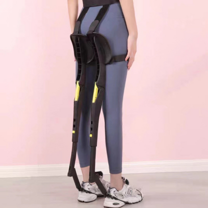 Belro portable wearable exoskeleton outdoor sports folding chair with adjustable frame and comfortable seating for outdoor activities.