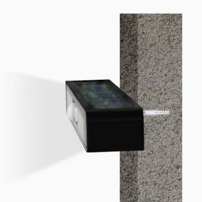 Belro waterproof solar-powered outdoor garden landscape lamp illuminating a garden path with bright light at dusk.