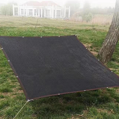 Belro outdoor mesh patio sun shade sail canopy providing shade and protection, fabric with metal eyelets for outdoor use.