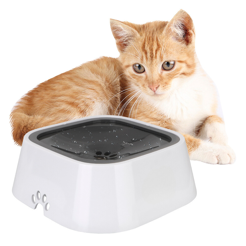 Belro large capacity anti-overflow dog drinking water bowl with sturdy design for pets, preventing spills during hydration.