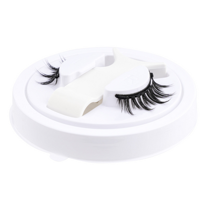 Belro reusable magnetic eyelash and tweezer set for easy, glue-free eyelash application in health and beauty makeup collection.