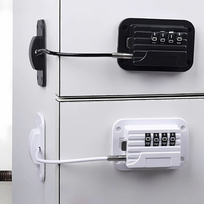 Belro Secure Fridge Door Safety Lock with code, electronic smart lock for fridge safety and child prevention.