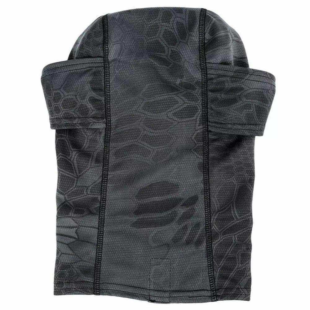 Belro camouflage fleece-lined balaclava full face mask, warm and cozy clothing for cold weather, with camouflage pattern and full coverage.