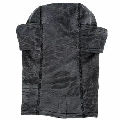 Belro camouflage fleece-lined balaclava full face mask, warm and cozy clothing for cold weather, with camouflage pattern and full coverage.