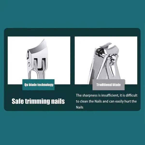 Belro wide jaw nail clipper with anti-splash design for safe, precise nail trimming in health and beauty nail care.