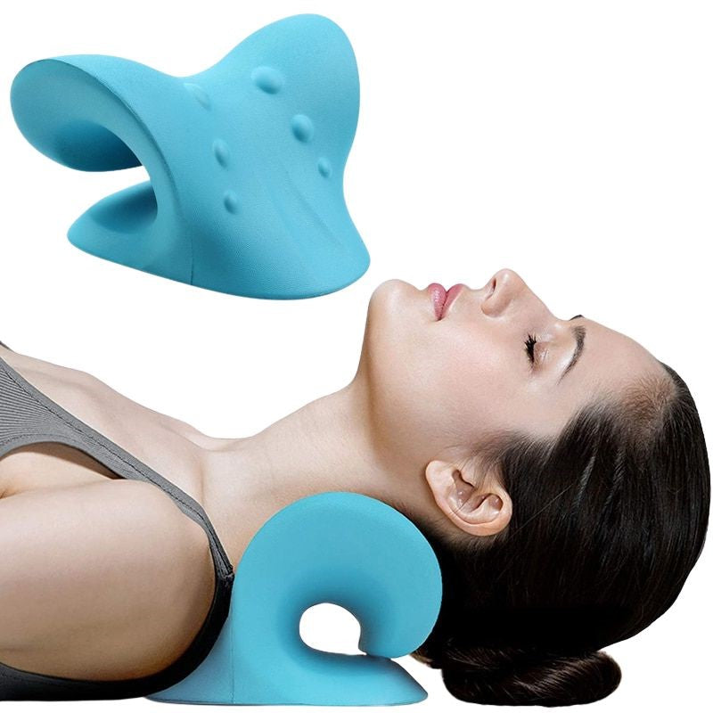 Belro cervical neck stretcher device for pain relief, featuring adjustable straps and ergonomic design for chiropractic traction.