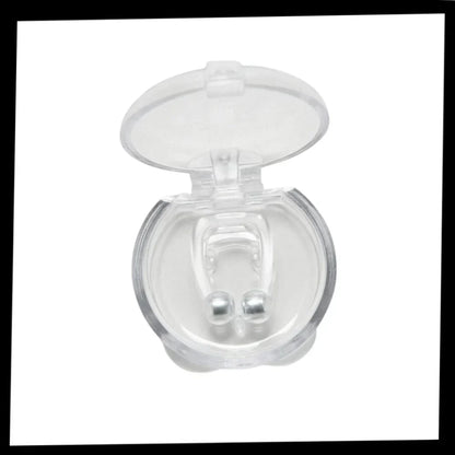 Belro nose plug for snoring relief, designed to improve sleep by reducing nasal airflow obstruction.