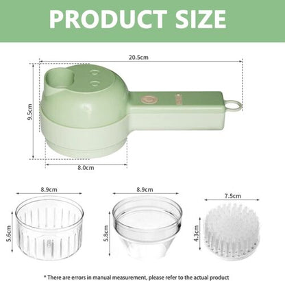 Belro 4-in-1 electric food cutter with multiple blades and compact design for efficient kitchen food preparation.