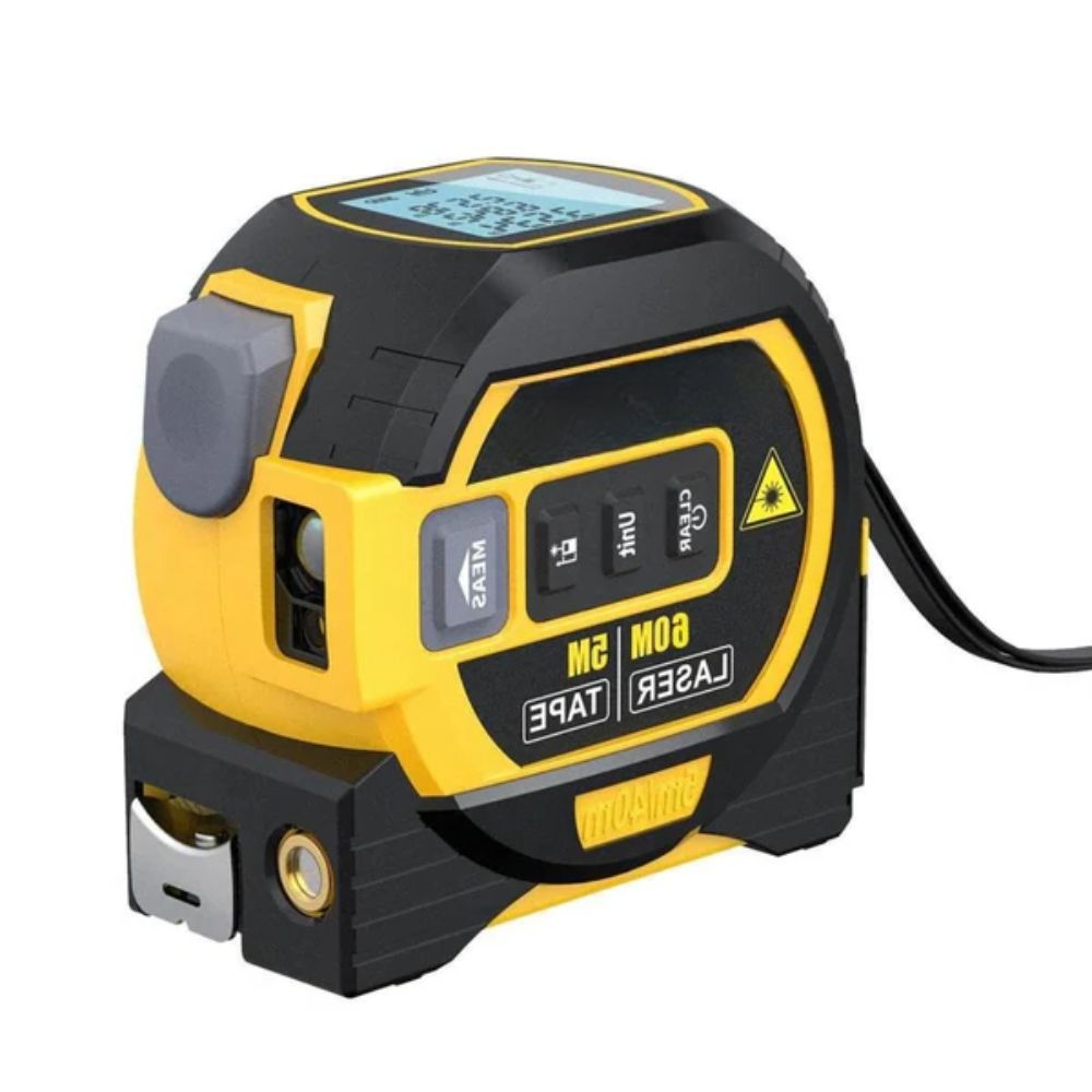 Belro 3-in-1 infrared laser tape measure with digital display and measuring tape, ideal for precise distance measurements.