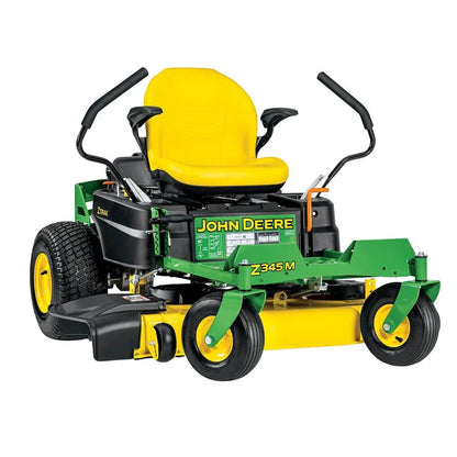 John Deere Z345M 42-inch zero-turn riding mower with 22 HP V-twin engine and dual hydrostatic drive