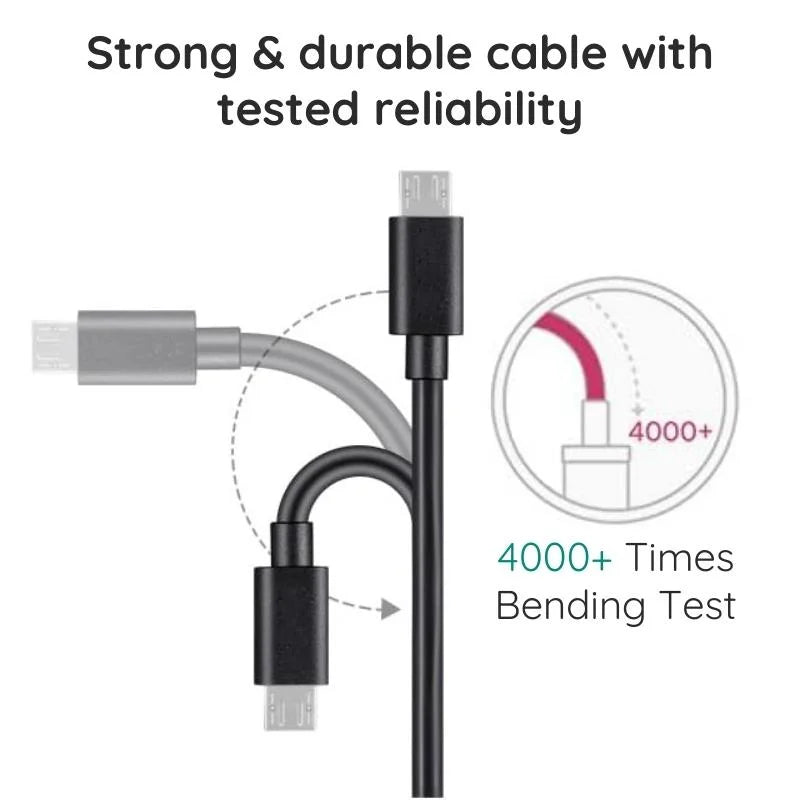Belro 10ft premium Micro USB cable for electronics, showing the cable with USB and Micro USB connectors on a white background.
