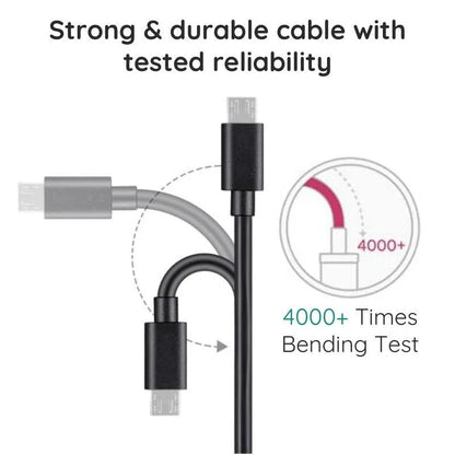 Belro 10ft premium Micro USB cable for electronics, showing the cable with USB and Micro USB connectors on a white background.