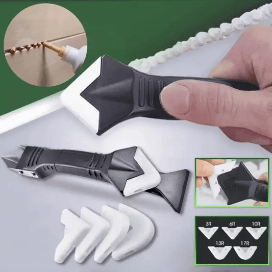 Belro 3-in-1 caulk remover tool for silicone, with ergonomic handle and multiple blades for easy caulking removal, tools & hardware.
