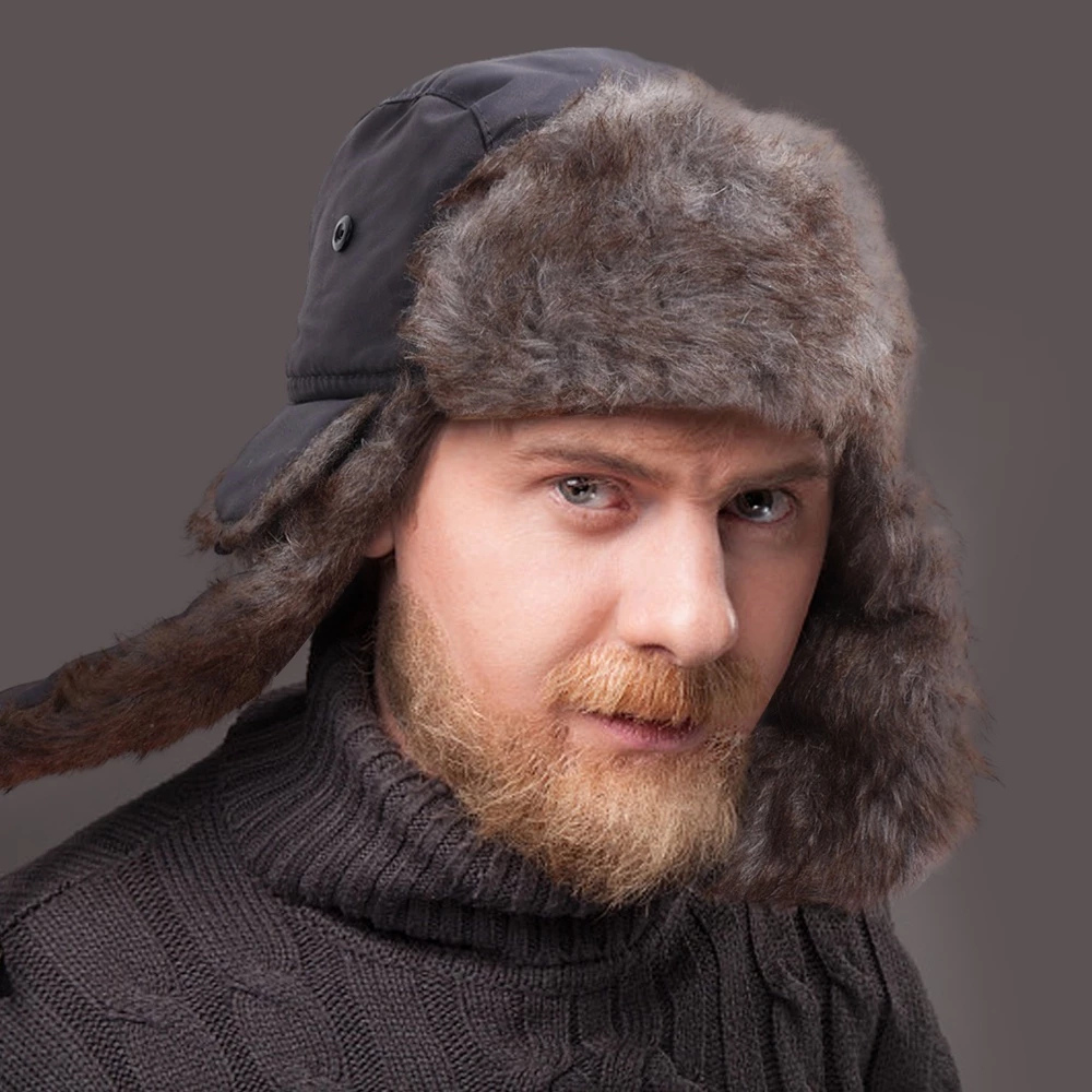 Belro cozy faux fur winter earflap aviator ski hat with ear protection and stylish design, ideal for cold weather outdoor activities.