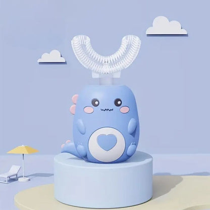 Belro 360° U-Shape Sonic Electric Toothbrush for Kids with colorful handle and compact design, suitable for children's oral care.