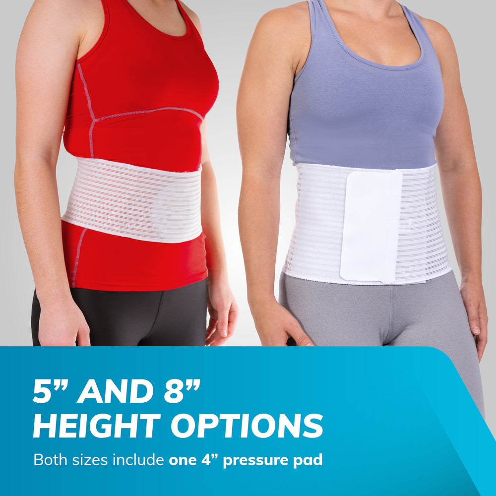 Belro abdominal hernia support belt with pad, adjustable belt for umbilical and abdominal hernia relief, shown in black.