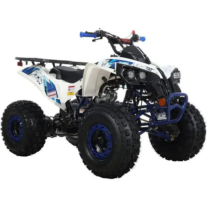 Casavibeo X-Pro 125cc gas-powered ATV with rugged tires and sturdy frame, ideal for off-road outdoor adventures.