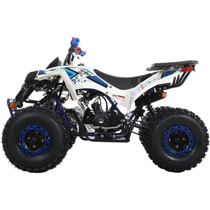 Casavibeo X-Pro 125cc gas-powered ATV with rugged tires and sporty design, suitable for off-road riding and outdoor adventures.