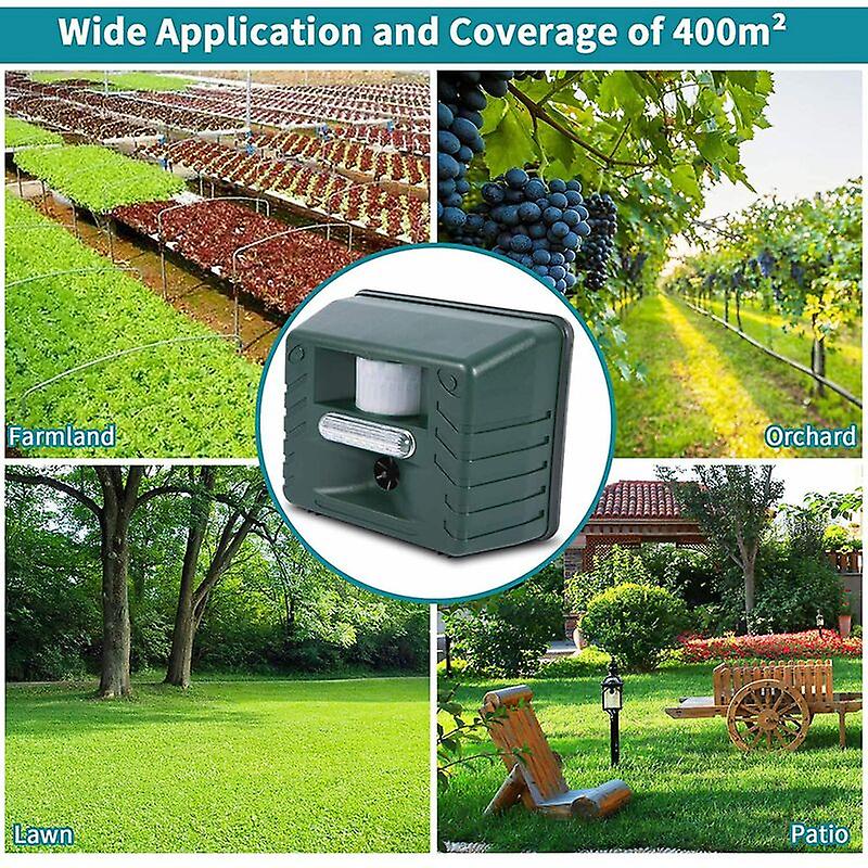 Belro ultrasonic bird repeller for woodpecker pest control, outdoor device with weather-resistant design for garden protection.