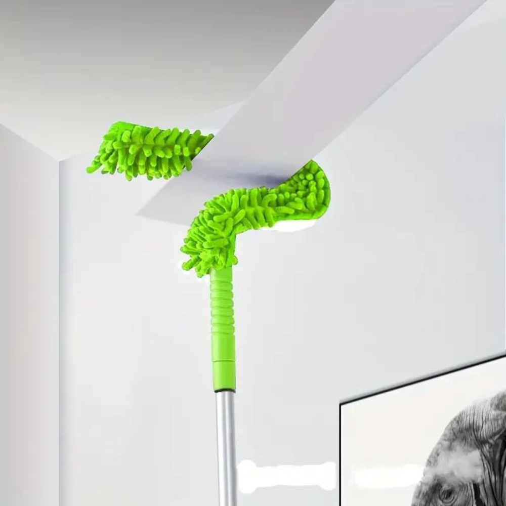 Belro flexible extendable microfiber ceiling fan duster for outdoor cleaning, with a long reach and high-efficiency dust removal.