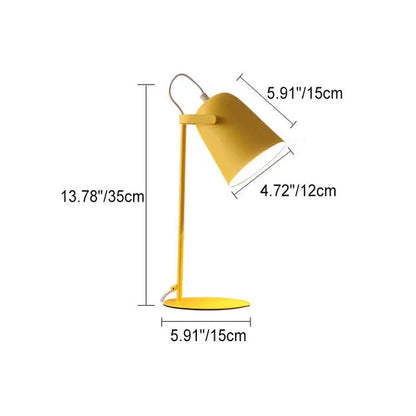 Belro Nordic Macaron color creative iron bucket desk lamp with light table design, perfect for modern electronics and lighting decor.