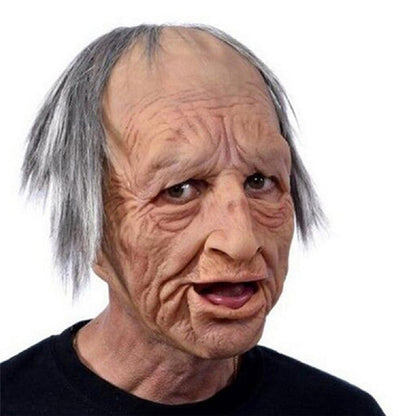 Realistic full face latex Halloween mask from BowLift, detailed costume mask for cosplay and Halloween costume wear.