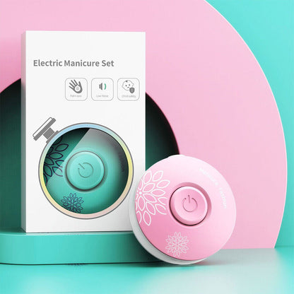 Belro baby nail trimmer with six grinding heads, safe and gentle electric nail file for infants and kids.