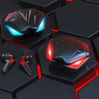 Belro wireless gaming earphones with microphone, compact earbuds designed for PC gaming, featuring in-ear fit and built-in mic.