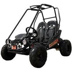 Trailmaster Mini XRX+ 2-Seater Go-Kart from Casavibeo in blue with 163cc engine, featuring a compact, sporty design.