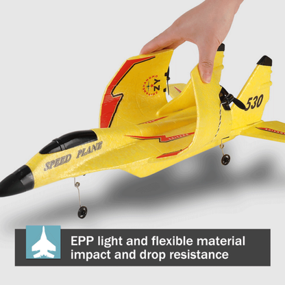 Belro RC SU35 airplane model with LED lights, remote control glider aircraft for toys and flying fun.