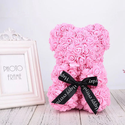 Belro men's clothing featuring a 10-inch Eternal Love Rose Flower Valentine's Teddy Bear gift.