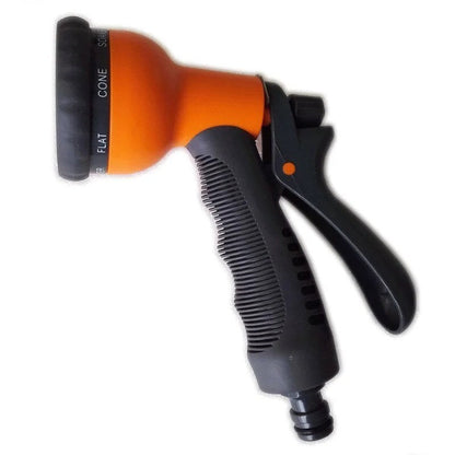 Casavibeo 8-pattern garden hose nozzle with multifunctional high-pressure spray, showing adjustable settings and ergonomic handle.