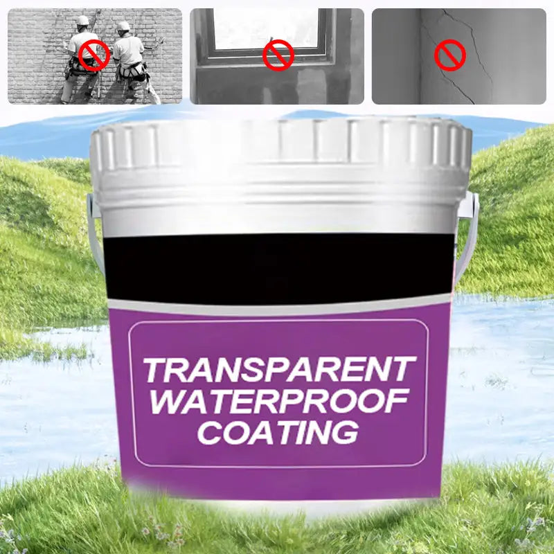 Belro 300g transparent waterproof sealant for exterior walls and floors, leak-proof, mold-proof, ideal for crack sealing and leak repairs.
