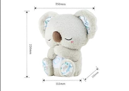 Belro Anxiety Relief Koala plush toy with music, lights, and rhythmic breathing motion for calming relaxation and comfort.