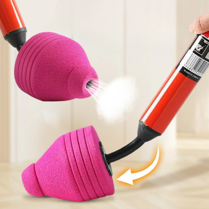 Mivoza high-pressure drain cleaner with three adapters, designed to clear bathroom and plumbing blockages without chemicals.