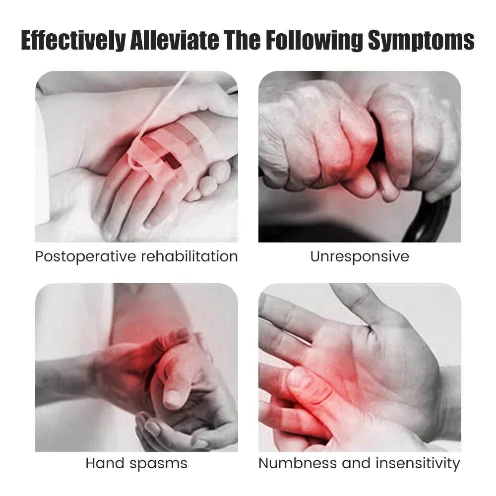 Belro hand finger rehabilitation exerciser gloves for stroke and hemiplegia therapy, designed for cerebral infarction recovery.