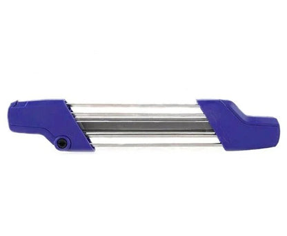 Casavibeo chainsaw sharpening file kit with round and flat files for 3/8″ and .404″ chains, metal chain sharpener tool.
