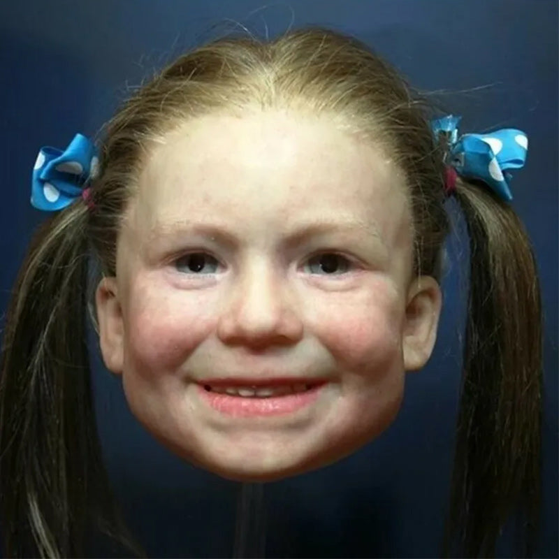Realistic full face latex Halloween mask from BowLift, designed for cosplay and costume wear, featuring detailed facial features.