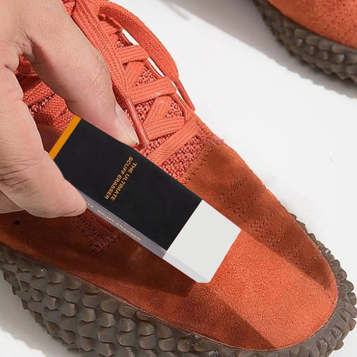 Belro sneaker eraser for footwear cleaning, featuring a compact, handheld design with a textured surface for removing scuffs and dirt.