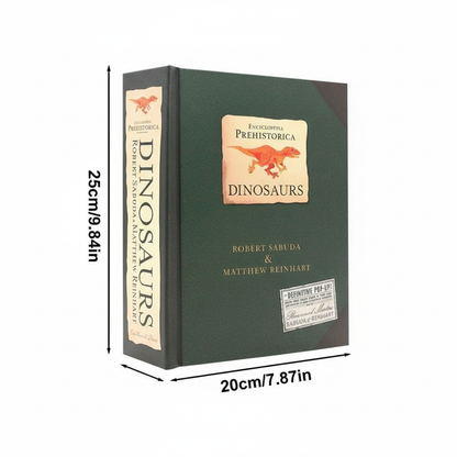 Colorful 3D pop-up dinosaur book by BowLift featuring detailed prehistoric scenes for kids and adults.