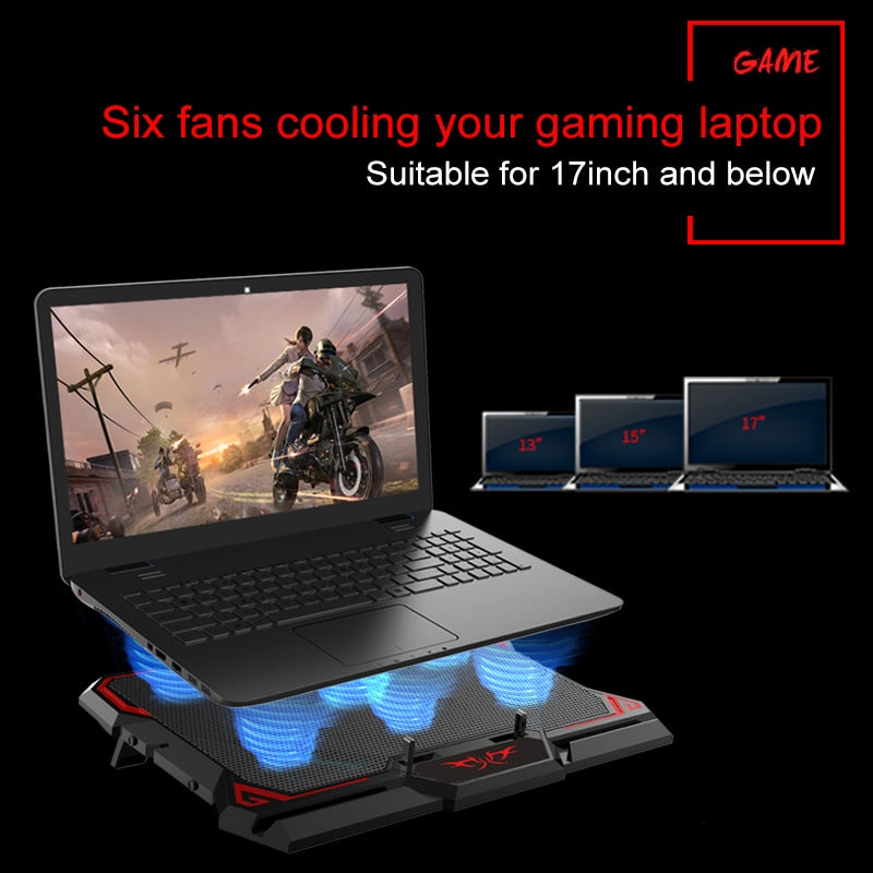 Belro gaming laptop cooler with adjustable vents and built-in fans, designed to enhance laptop cooling and airflow.