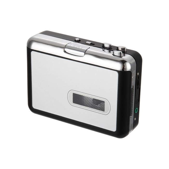 Belro cassette tape to USB converter connected to a computer for digital audio transfer, compact electronics device.