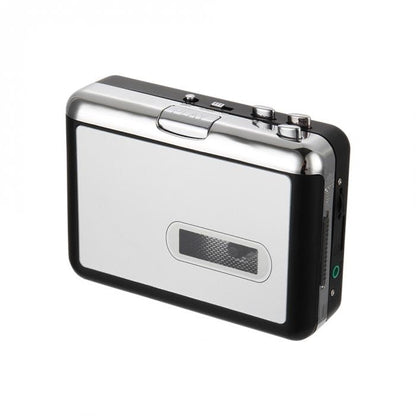Belro cassette tape to USB converter connected to a computer for digital audio transfer, compact electronics device.
