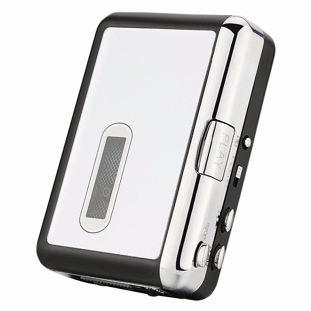 Belro cassette tape to USB converter device for digital audio transfer, compact electronic audio adapter with USB port.