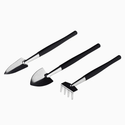 Casavibeo 16-piece mini garden tools set for succulents and bonsai, including trowels, pruning scissors, and planting tools.
