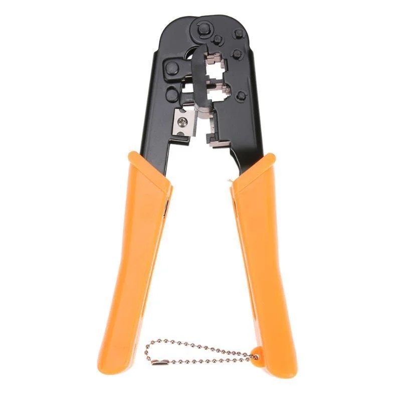 Casavibeo JM-CT4-1 Ethernet cable crimping pliers for 6P and 8P network connectors, held in hand, close-up view