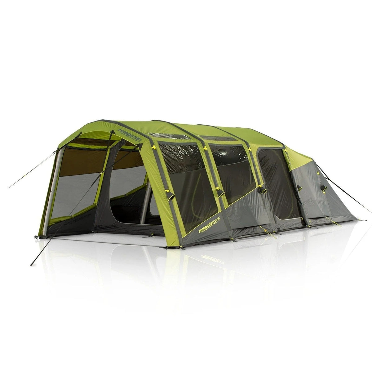Casavibeo Evo TL V2 Air Tent set up outdoors, showcasing its lightweight, durable design with multiple windows and a spacious interior.